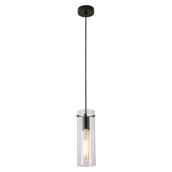 Lampa wisząca czarno-przezroczysta Acantha 1xE27x40W Rabalux