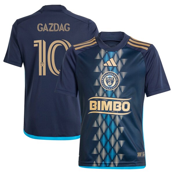 Daniel Gazdag Philadelphia Union adidas Youth 2024 The XV Kit Replica Player Jersey – Navy