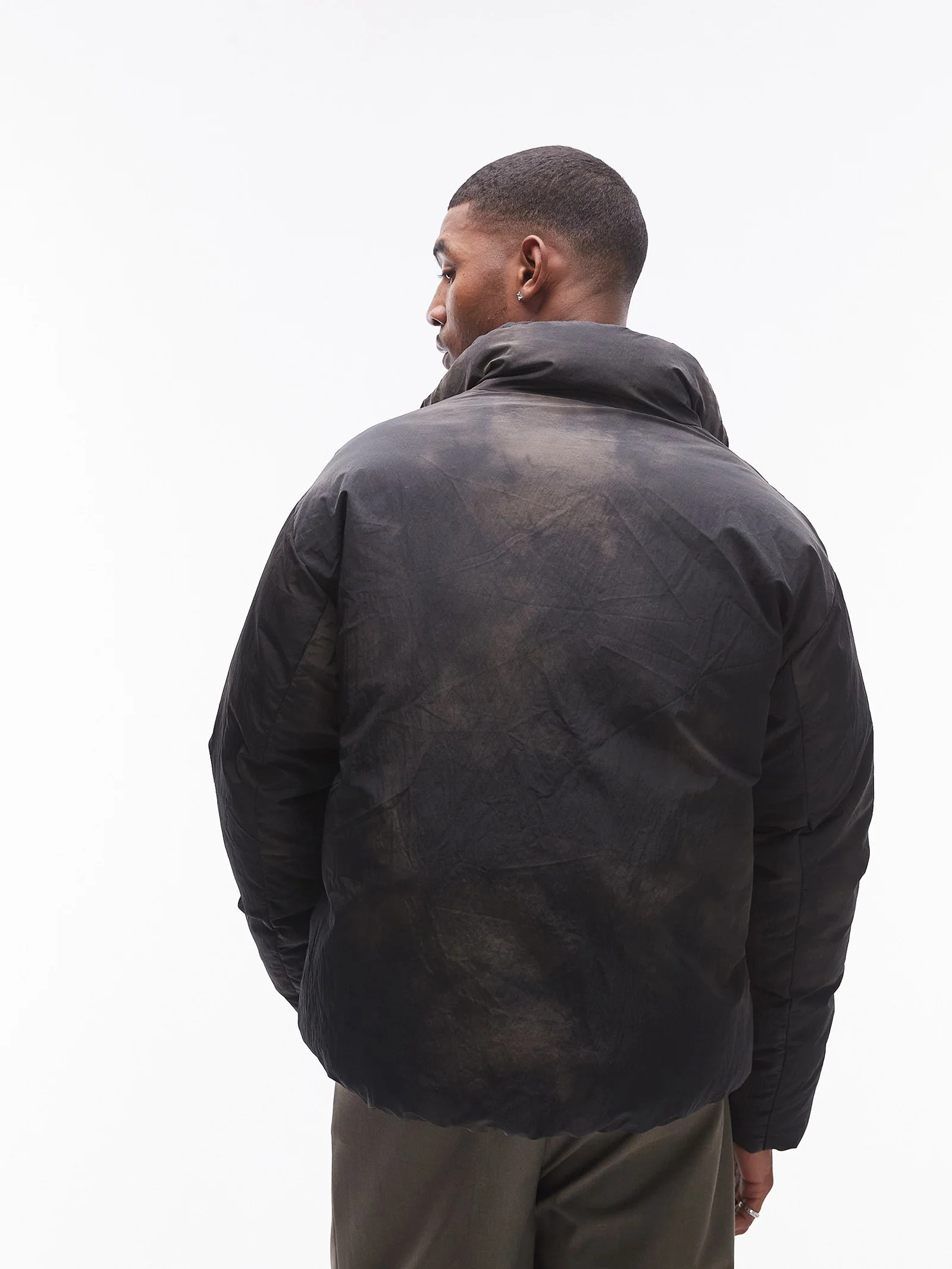 Topman Sprayed Puffer Jacket