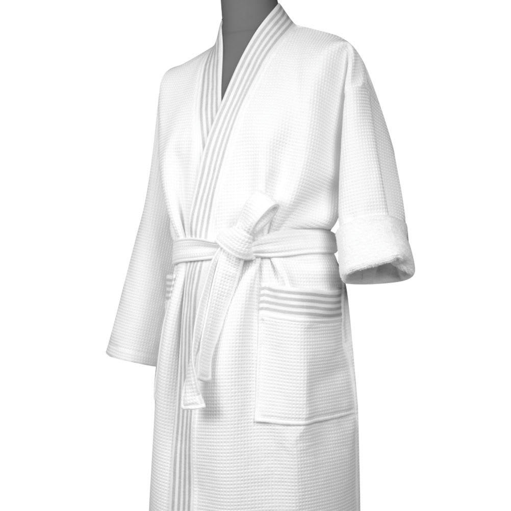 PHENIX - PHENIX - Peignoir en coton blanc L-XL