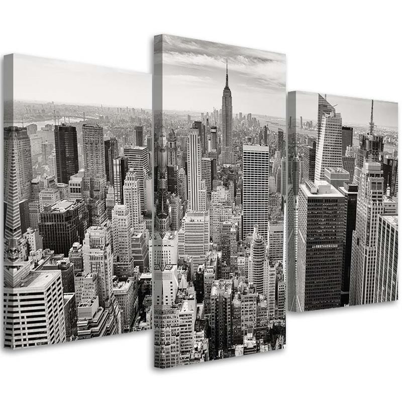 Feeby Obraz tryptyk na płótnie Widok na Manhattan 60x40