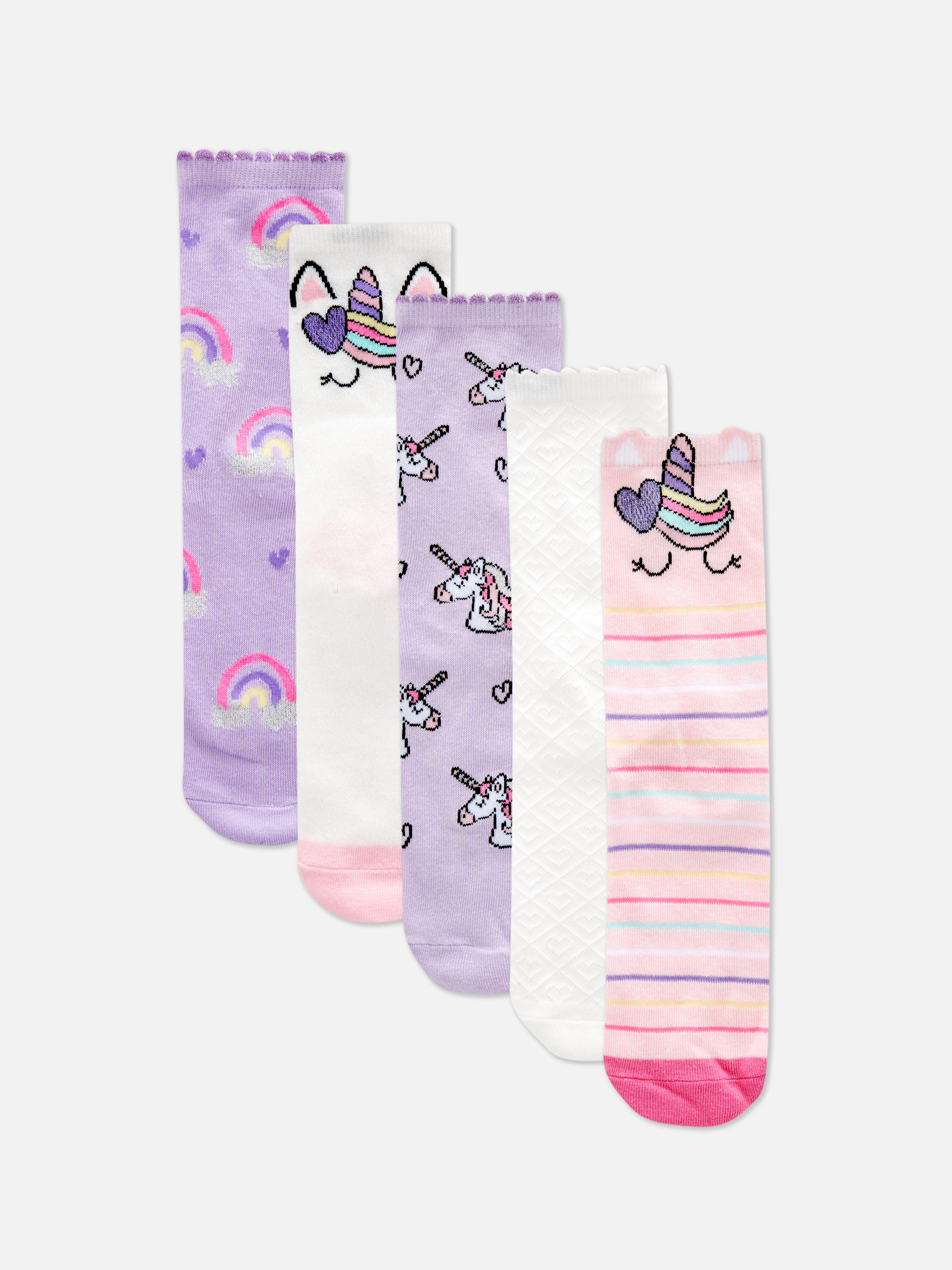 5-Pack Unicorn Ankle Socks