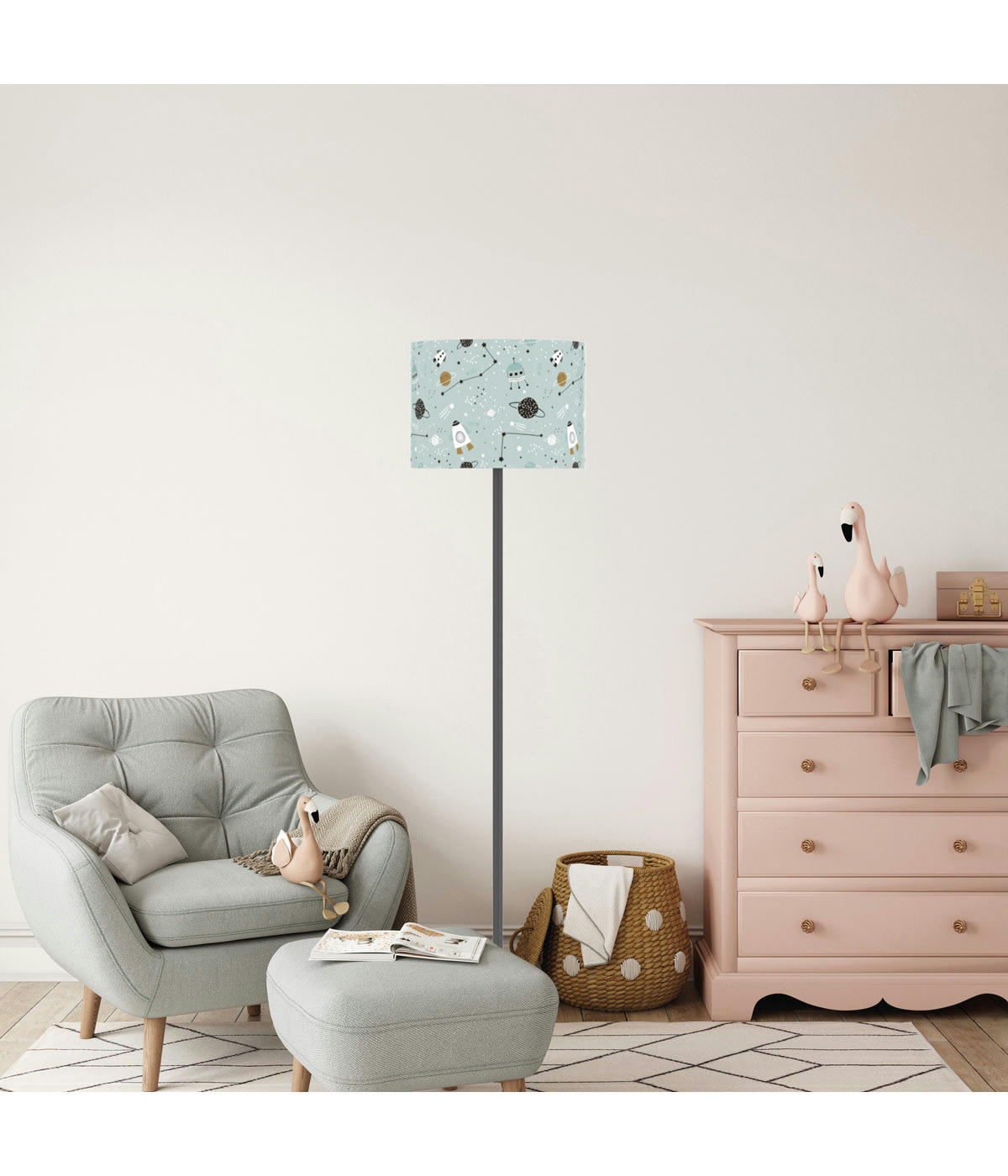 UNIVERS ENFANT - Lampadaire Planète D: 40 x H: 165