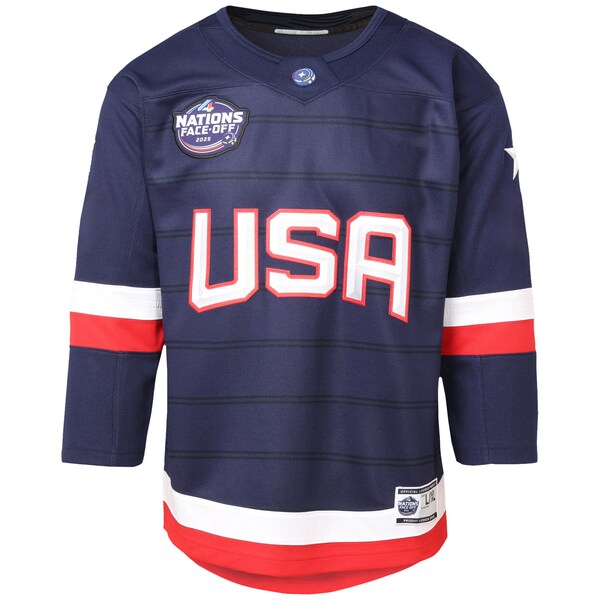 USA Youth 2025 4 Nations Face-Off Premier Jersey - Navy