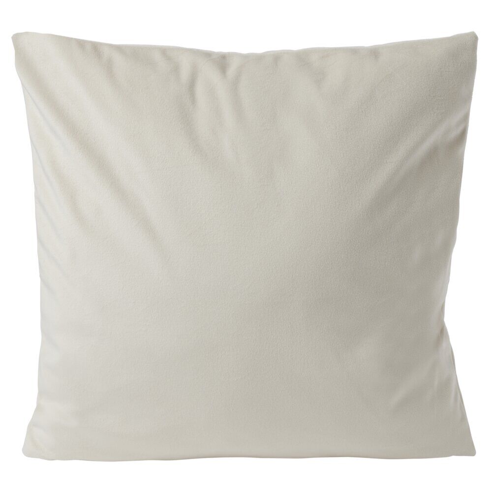 Housse de coussin velours 40x40cm blanc