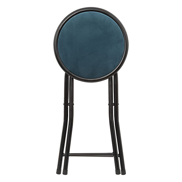 Lot de 6 Tabourets pliants avec effet velours