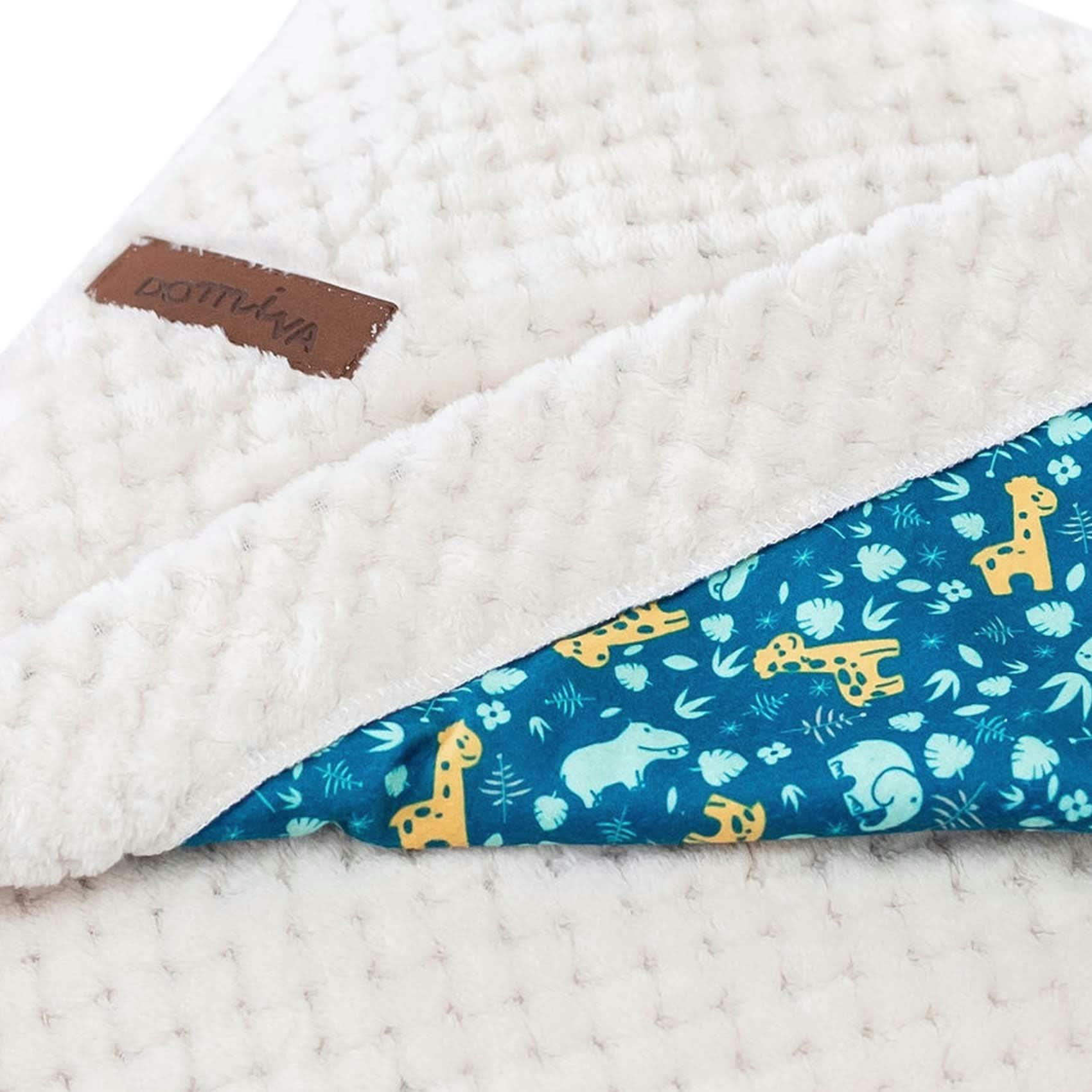 - Couverture bébé double face Zanimo Multicolore 75x100