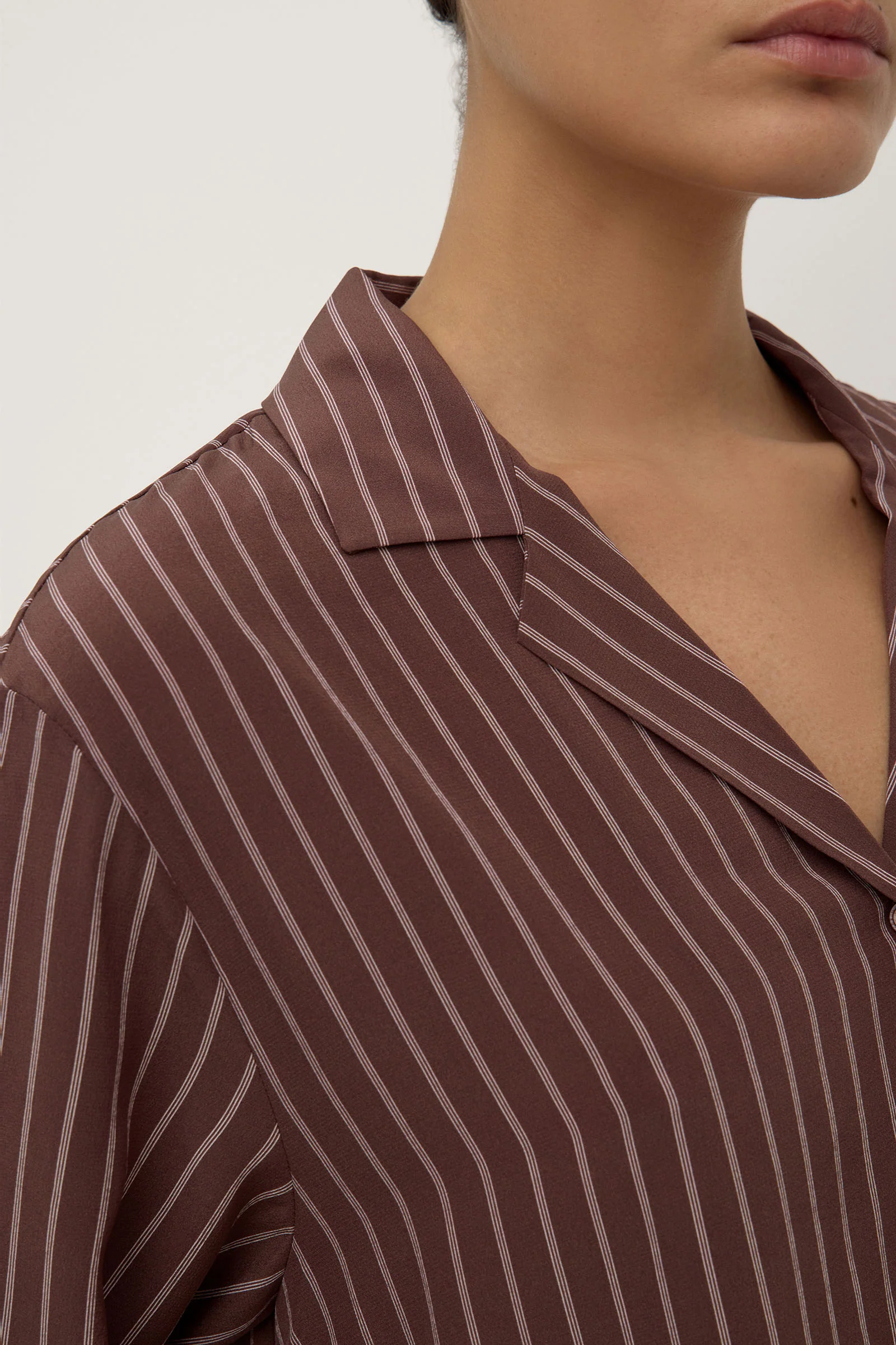 Zayla Silk Stripe Shirt