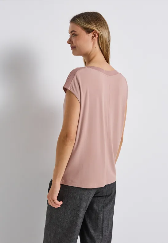 Shirt mit Ripp-Detail