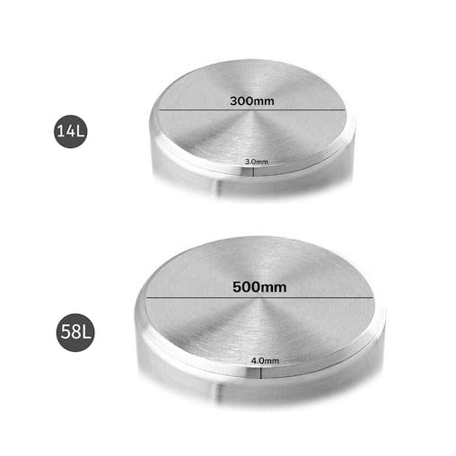 SOGA Stock Pot 14L 58L Top Grade Thick Stainless Steel Stockpot 18/10