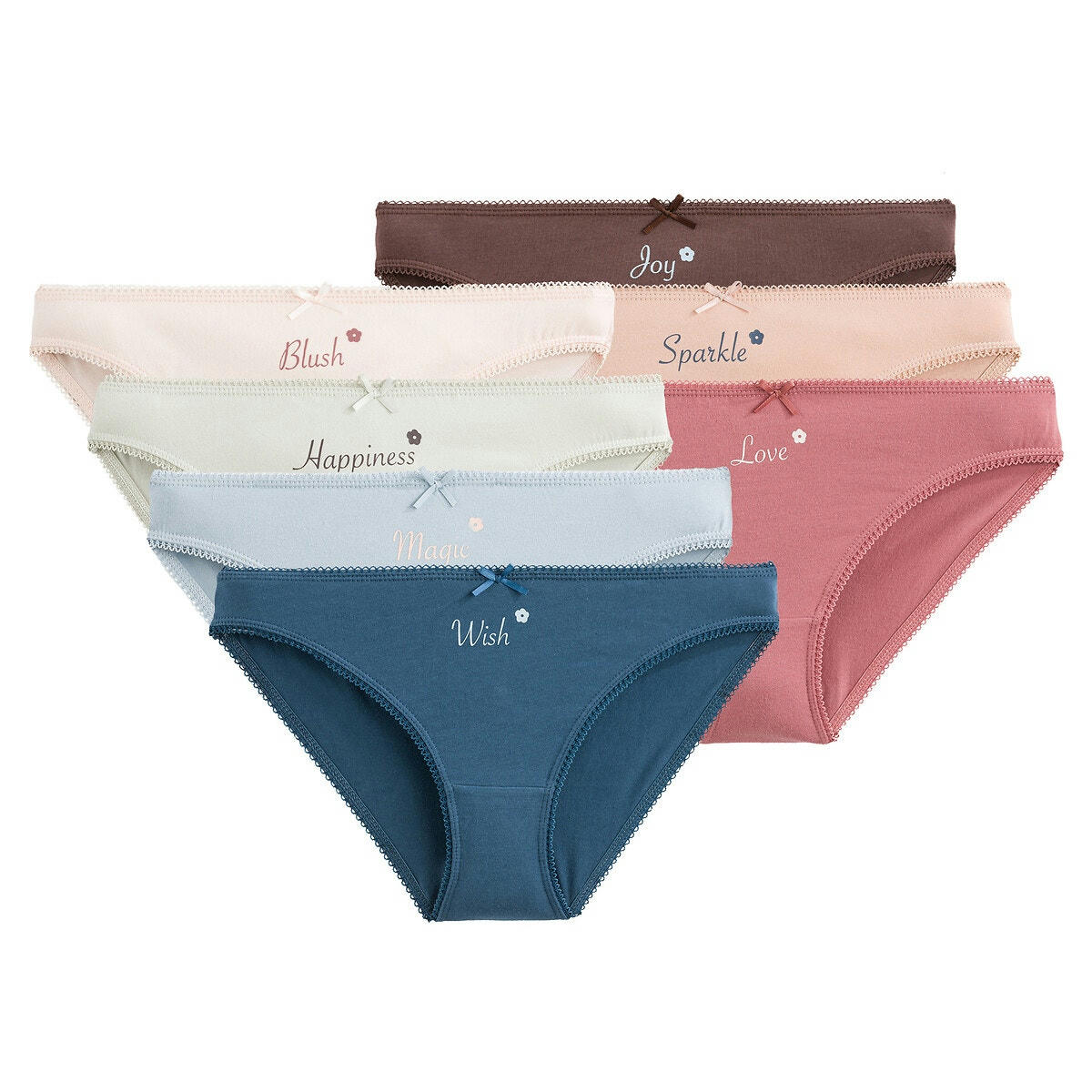 Lot de 7 slips en coton extensible
