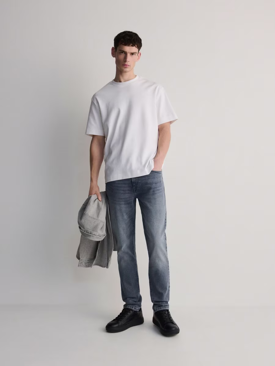 Slim Jeans With Wash Effect