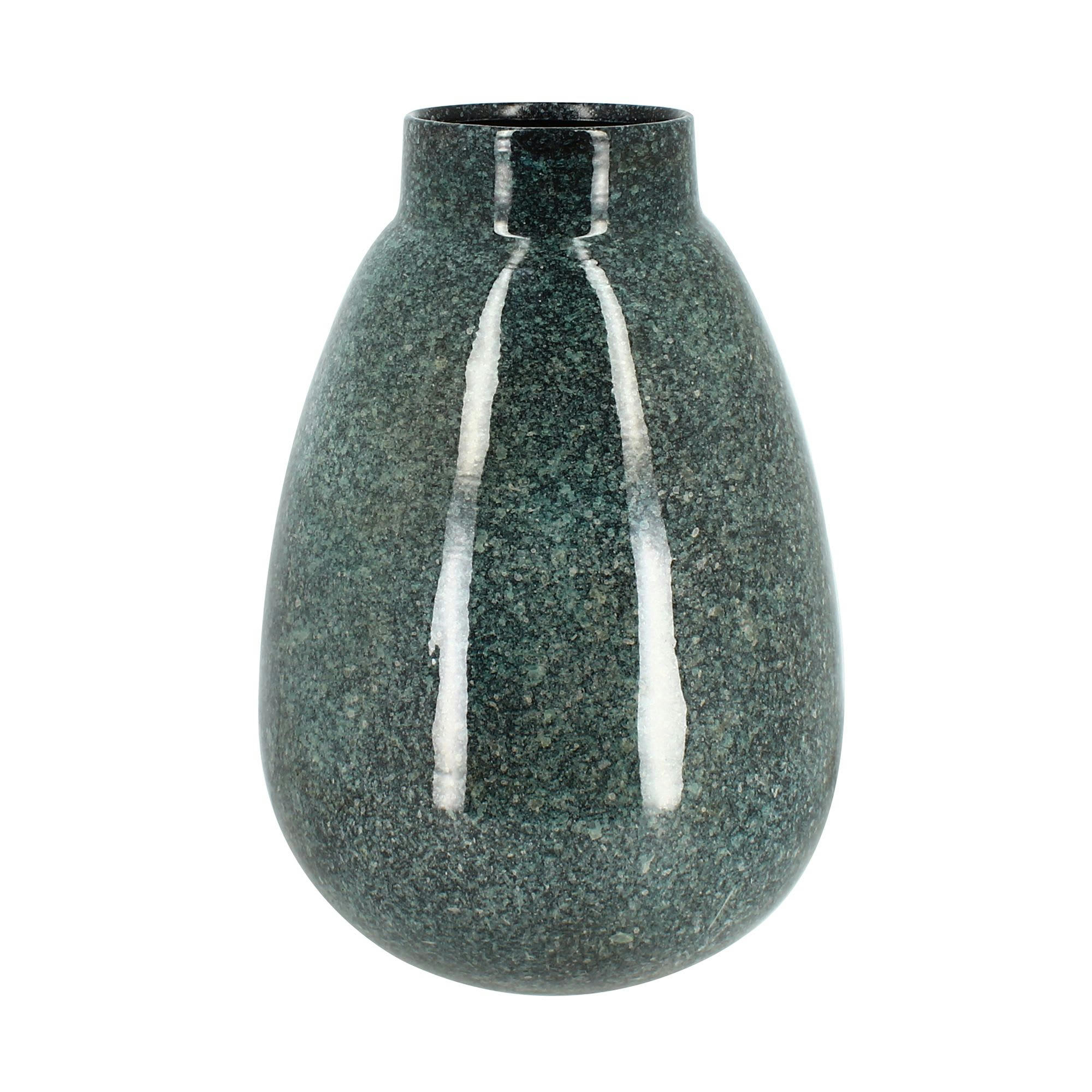 IRIZ - Vase en métal effet marbre h30cm