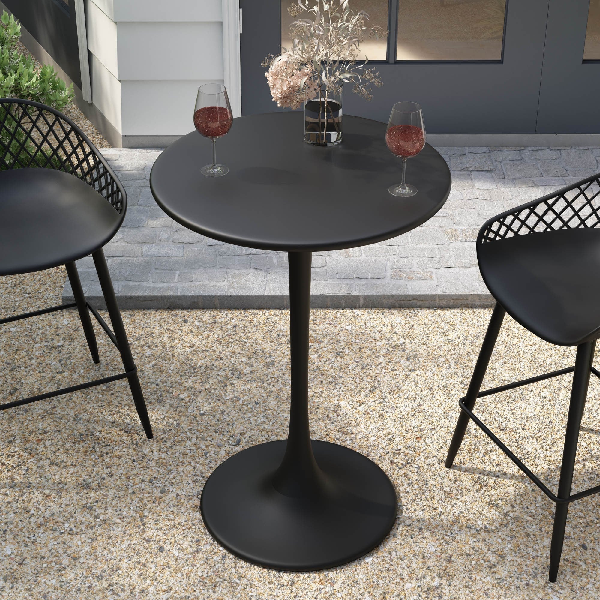 Kurv 24 Bistro Table, Counter Height, Weather Resistant, Indoor/Outdoor