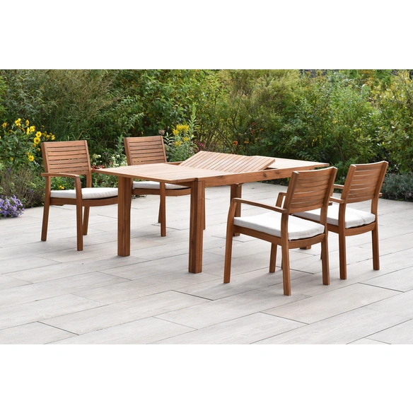 Gartenmöbel-Diningset »Batavia«, 5 tlg., 4 Sitzplätze, Akazie