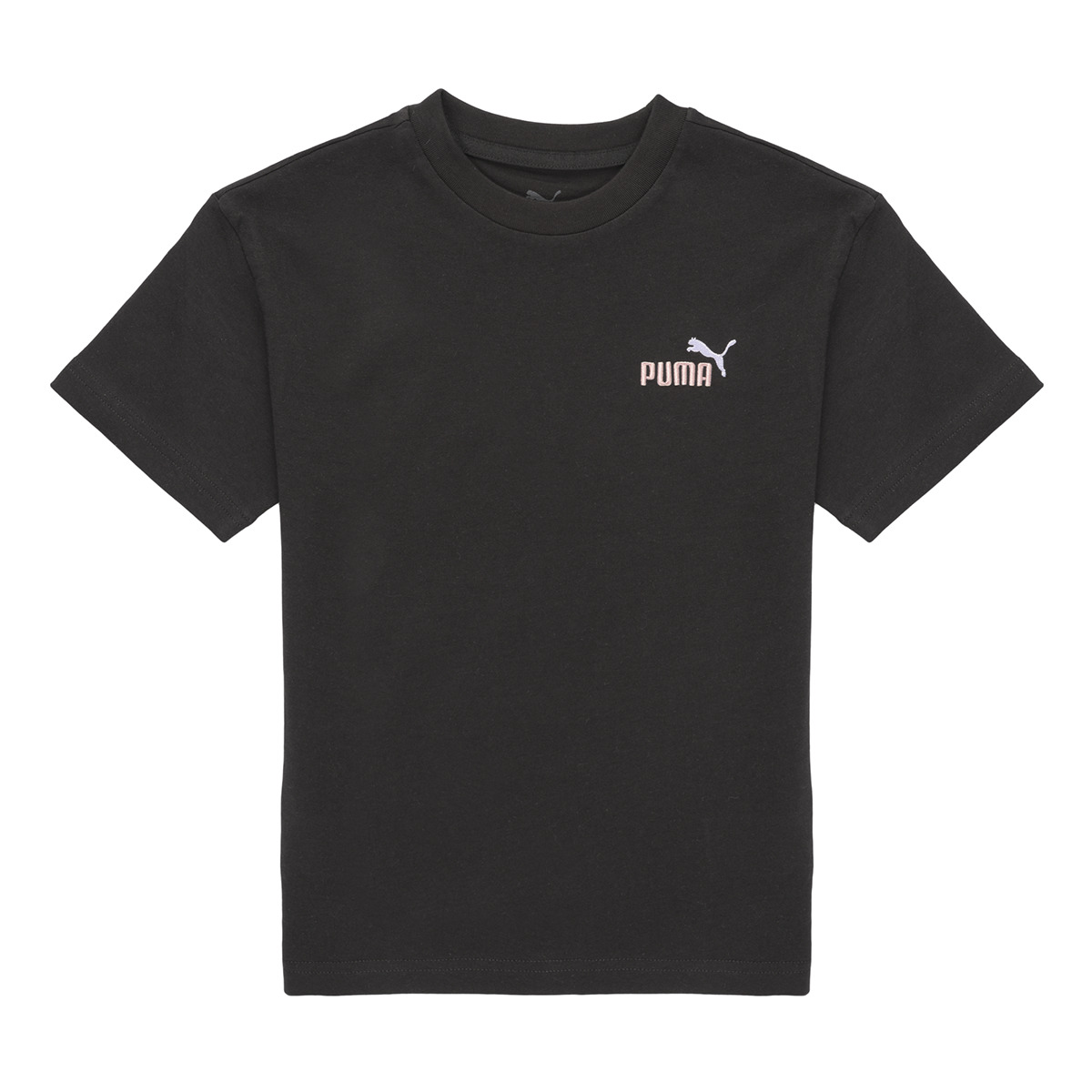 Puma - ESS 2 COLOR Small No. 1 Logo Relaxed Tee - Black / Pink