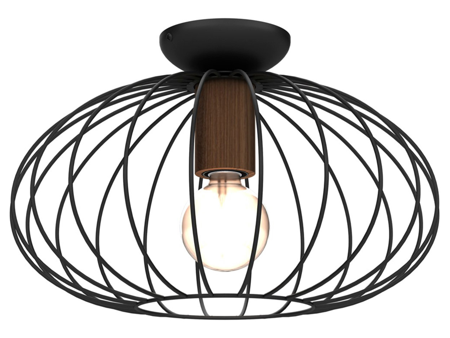 Lampa sufitowa Meridiano metalowa czarna