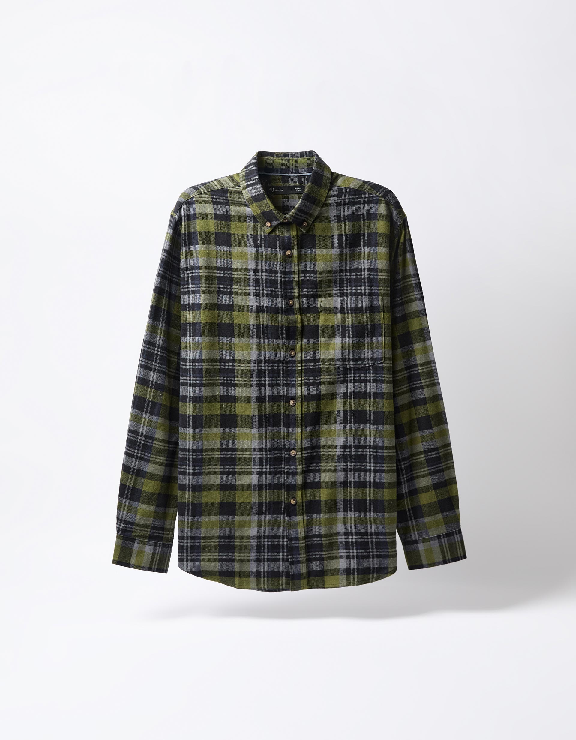 Camisa Flanela de Xadrez, Homem, Verde