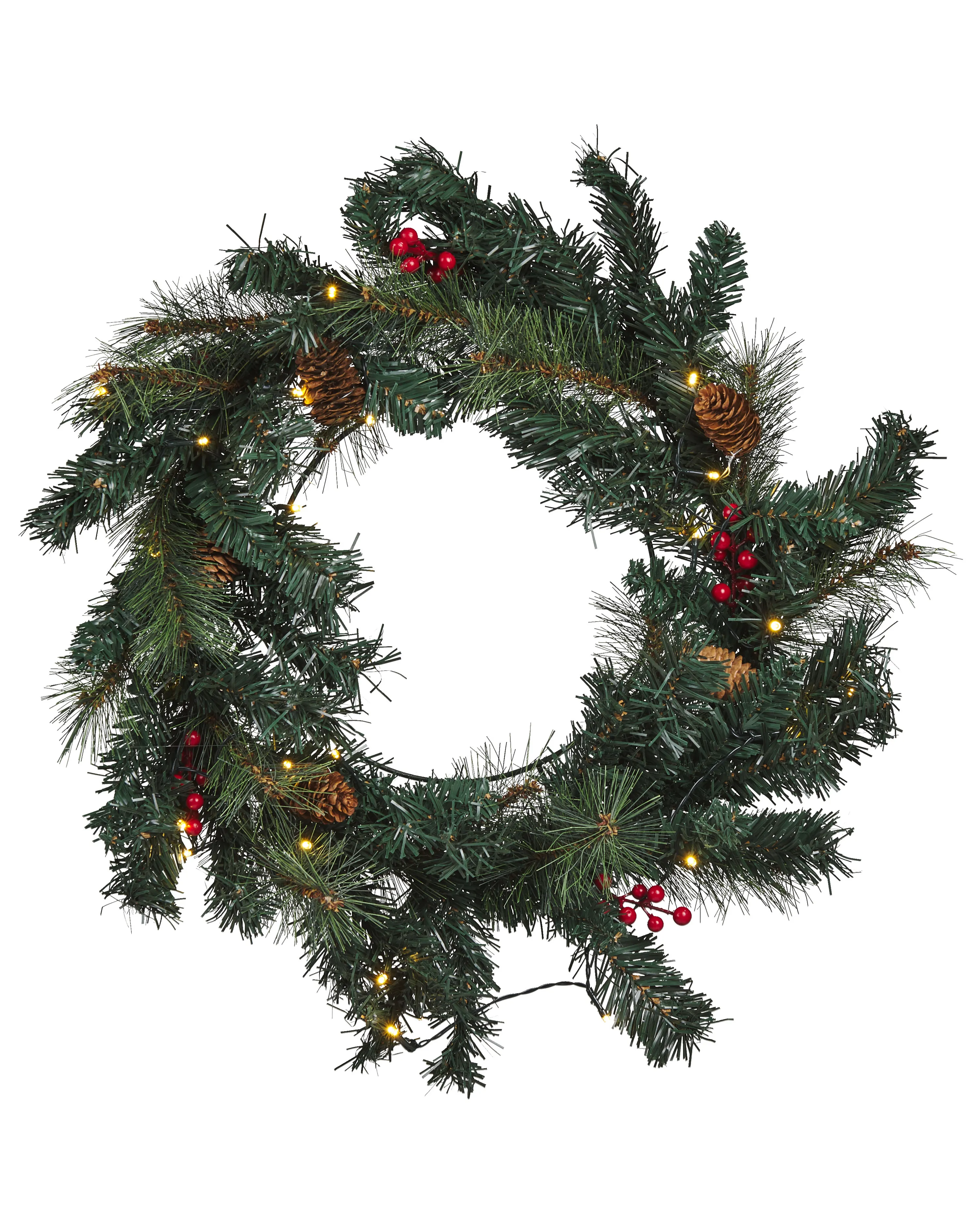 Christmas Wreath LED TENALA Green 60 cm