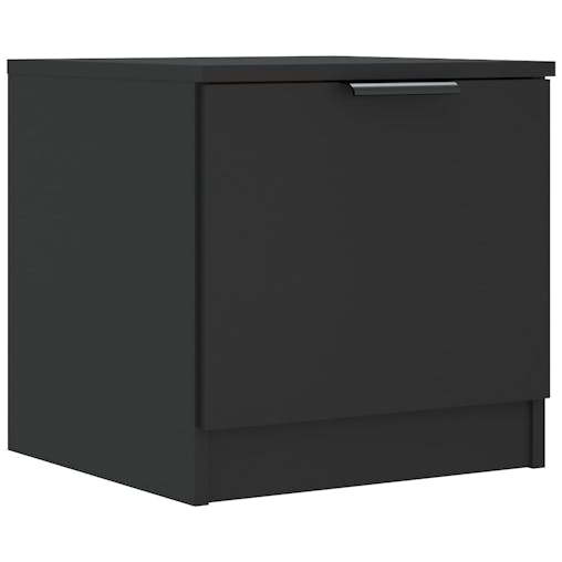 NNEVL Bedside Cabinets 2 pcs Black 40x39x40 cm