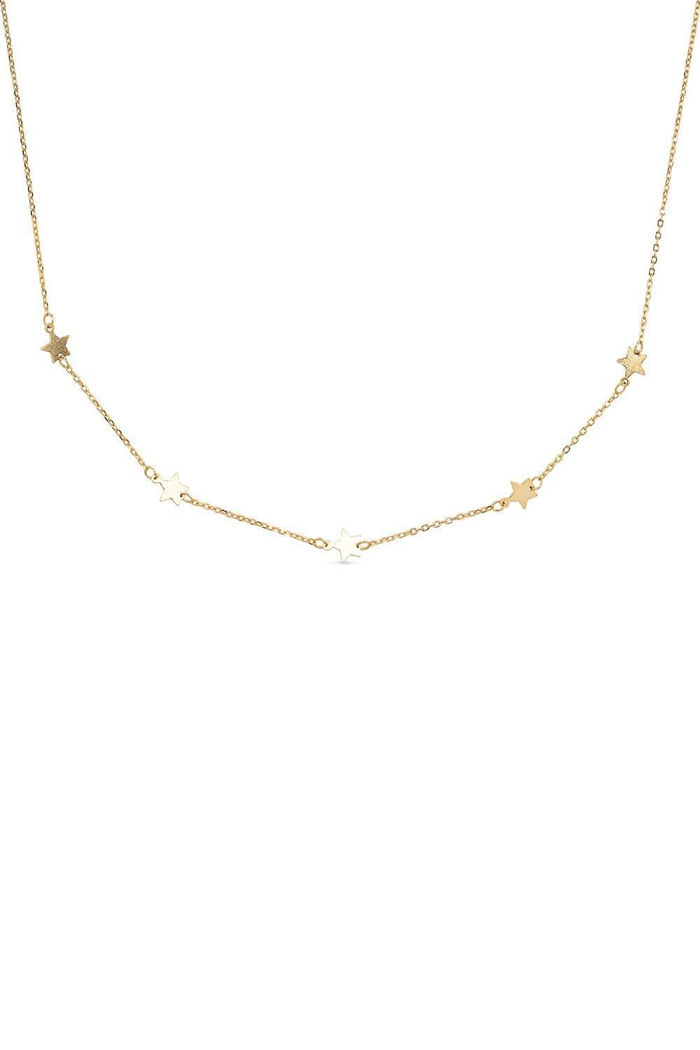 Elk & Bloom Dainty 18K Gold Star Choker