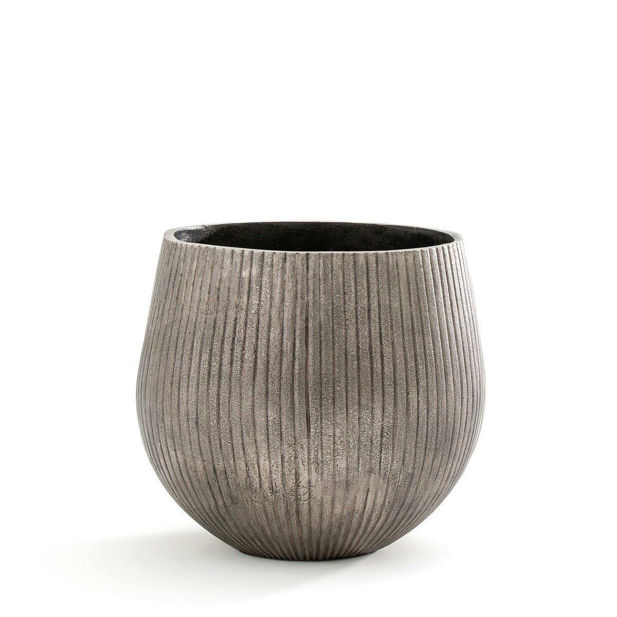 Cache-pot XL en fonte d'aluminium Ø30,5 cm Oska
