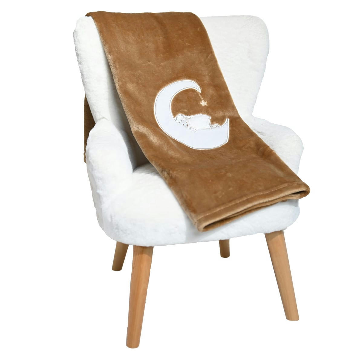 - Plaid polaire doux & chaud  cashemere 75x100 cm