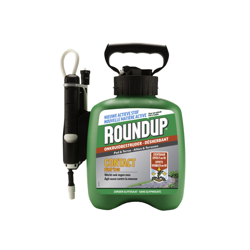 Désherbant et anti-mousse pour allées et terrasses Contact Pump 'N Go 2,5 L ROUNDUP