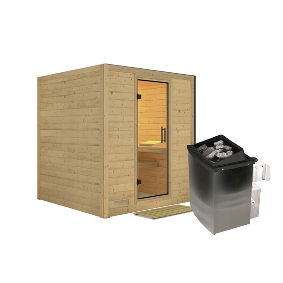 Sauna »Sindi«, inkl. 9 kW Saunaofen mit integrierter Steuerung, für 4 Personen