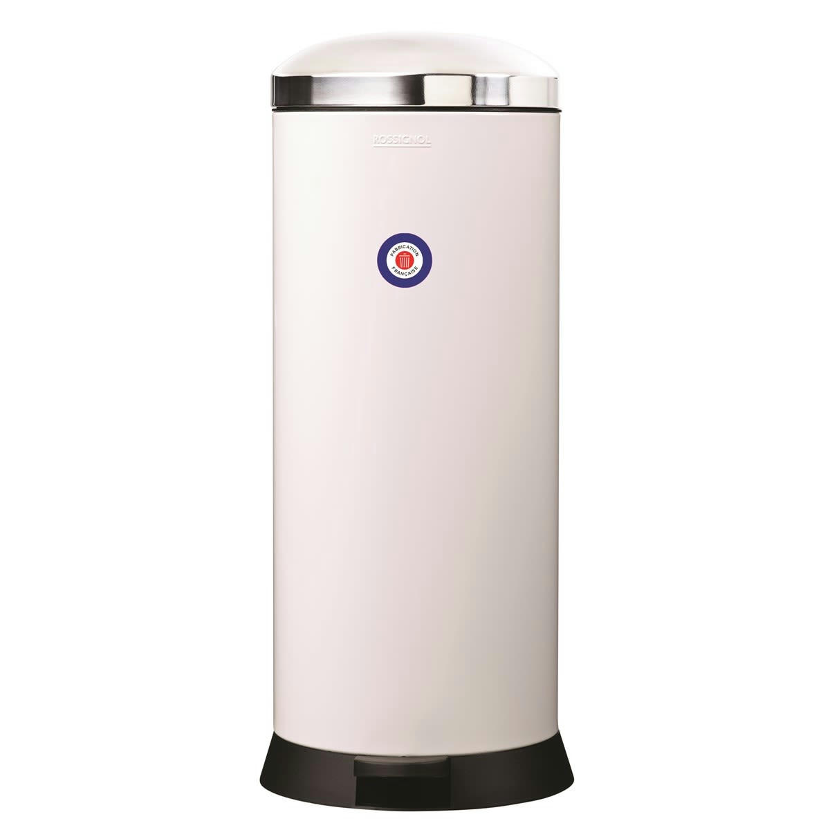 BOMBA - Poubelle 30L en Métal Blanc