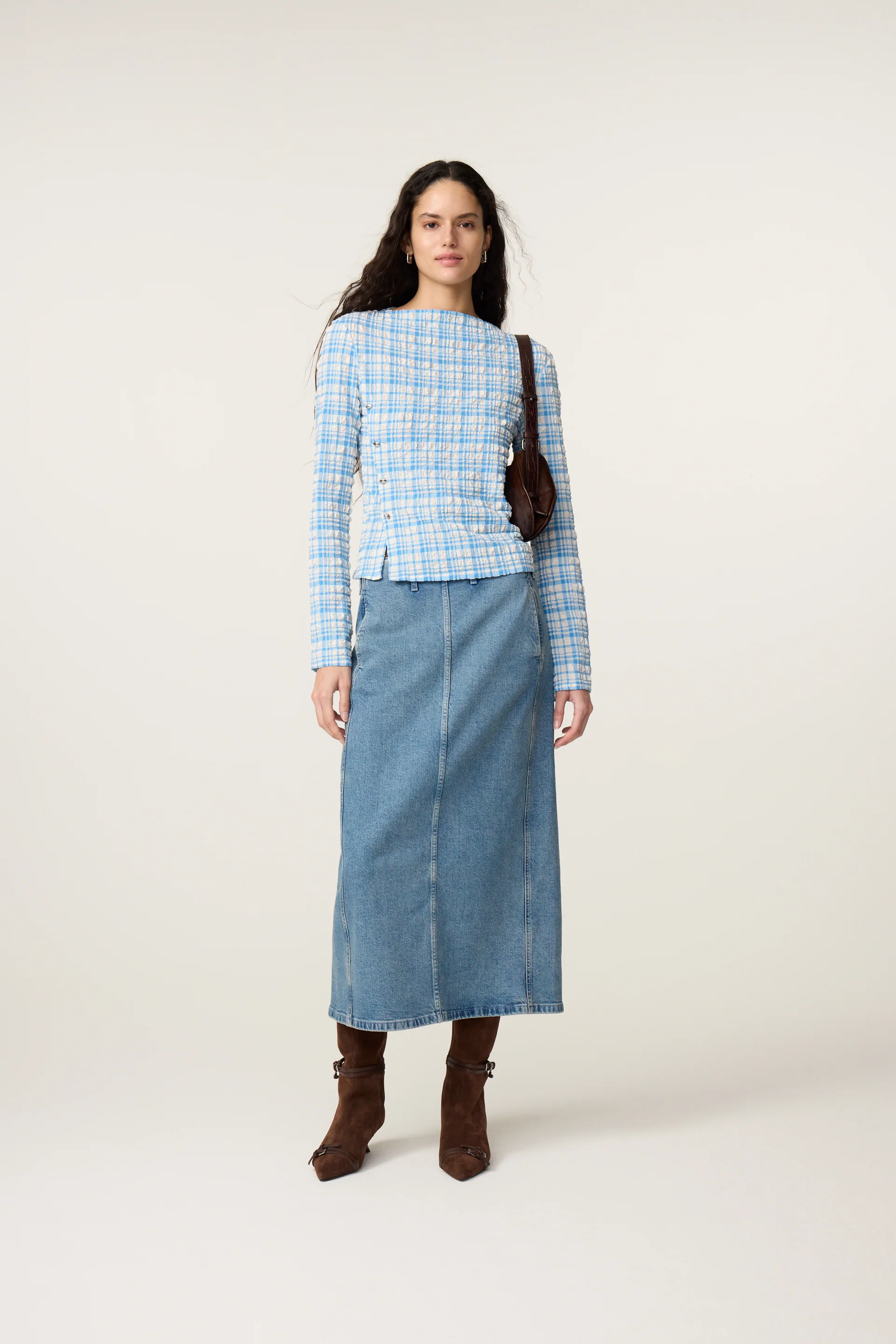 Ola Top | Riad Blue/Cosy White