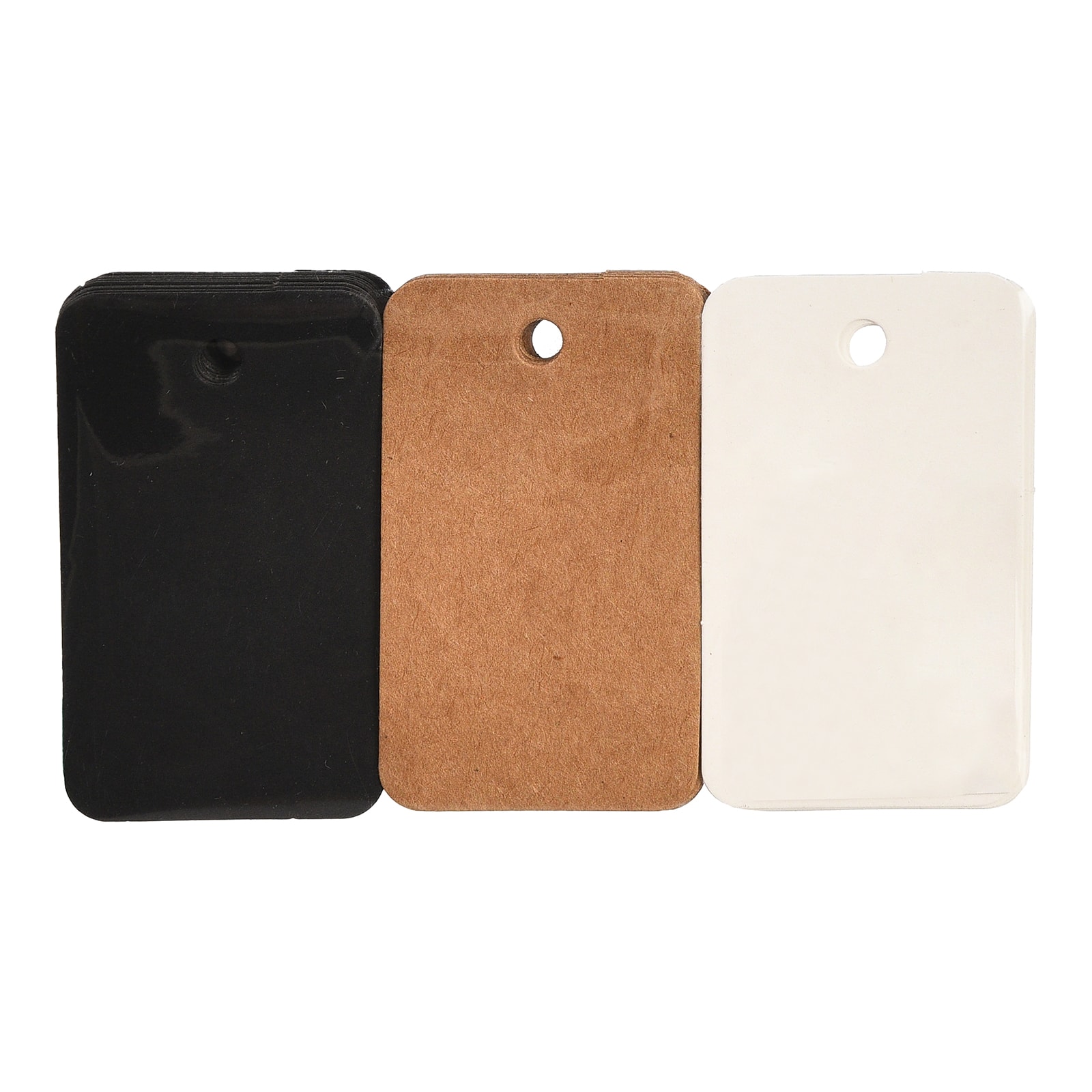 Geschenkanhänger-Set Schwarz,L 105 x B 60 mm, 30 -tlg.