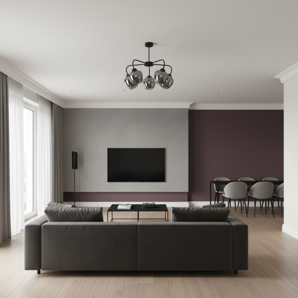 Lampa sufitowa czarna nowoczesna do salonu EDYLIT 5xE27 HORACY 15-170