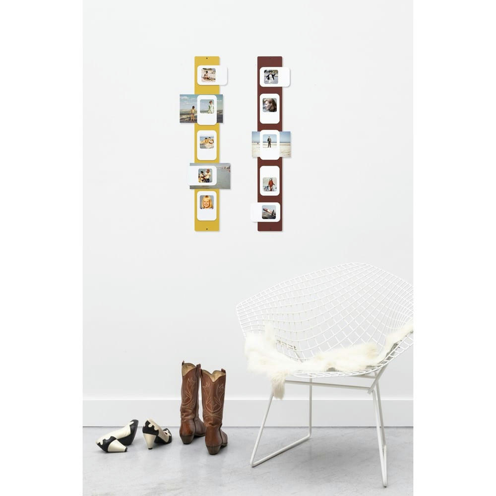 - Cadre photos métal t5 acier jaune