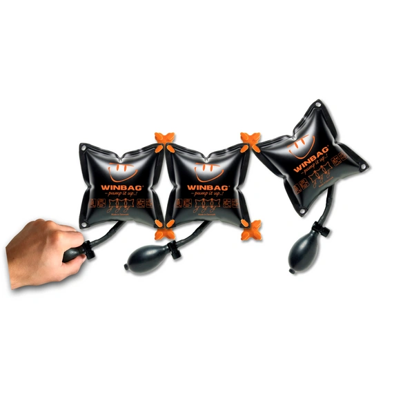 Montagekissen, schwarz/orange, Kunststoff, Tragkraft 135 kg