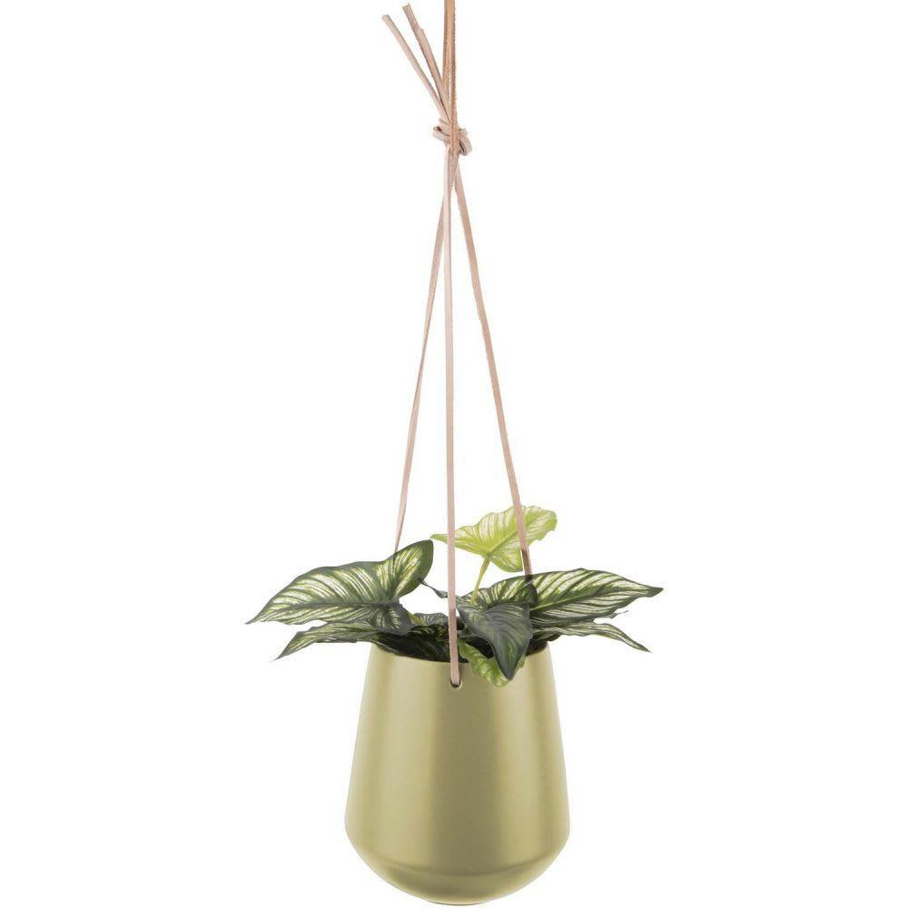 SKITTLE - Support à plantes en céramique medium vert olive