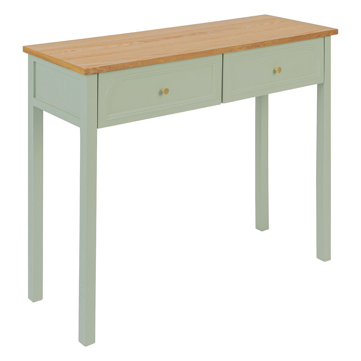 Consola MOHEA com 2 gavetas verde