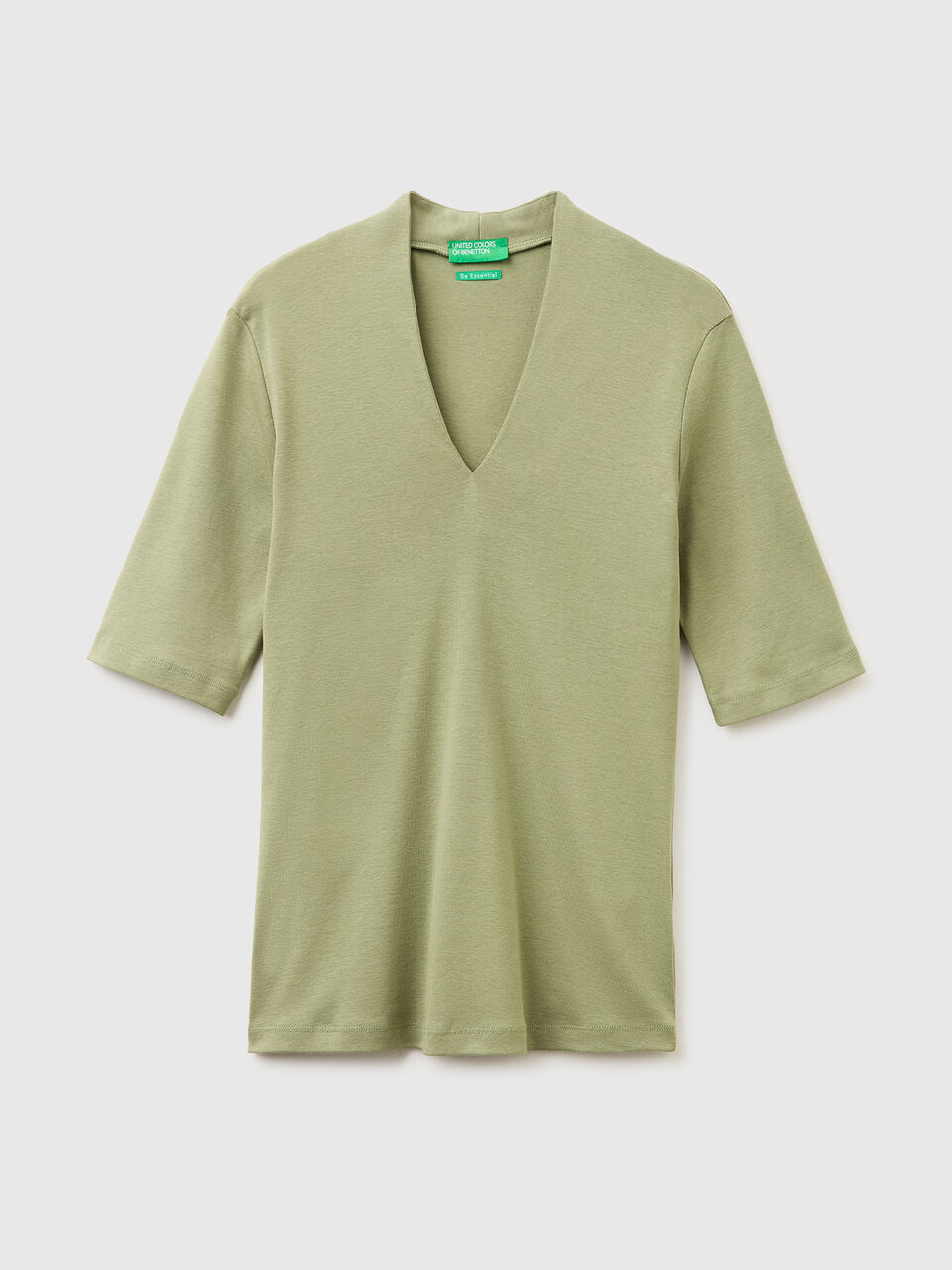 Slim fit t-shirt in long fiber cotton