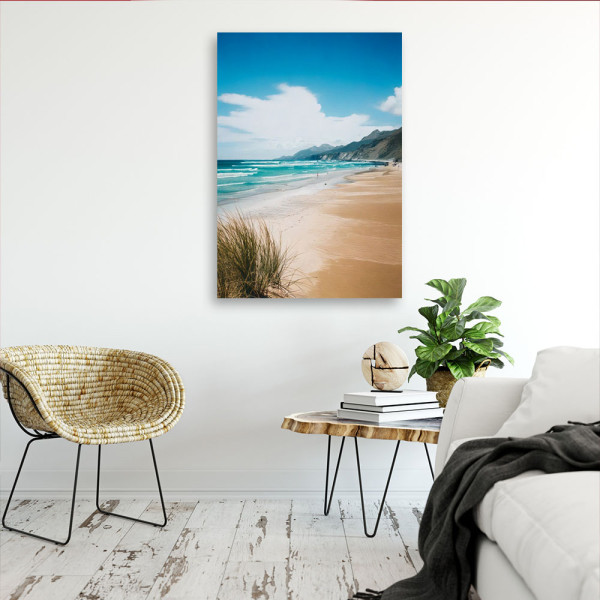 Feeby Obraz do salonu sypialni, Plaża Morze Natura Turkus 40x60