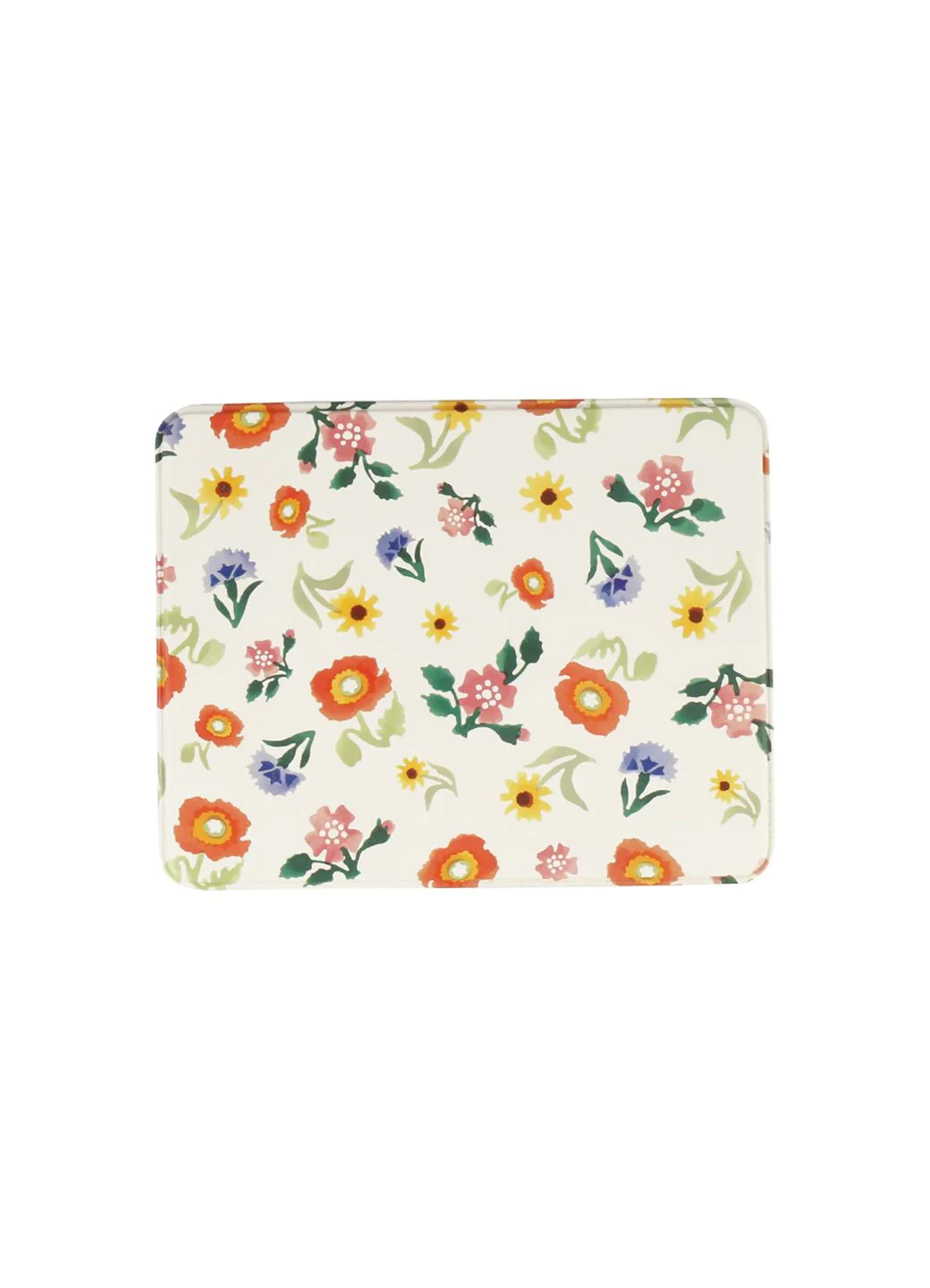 Poppies & Pinks Medium Shallow Tin