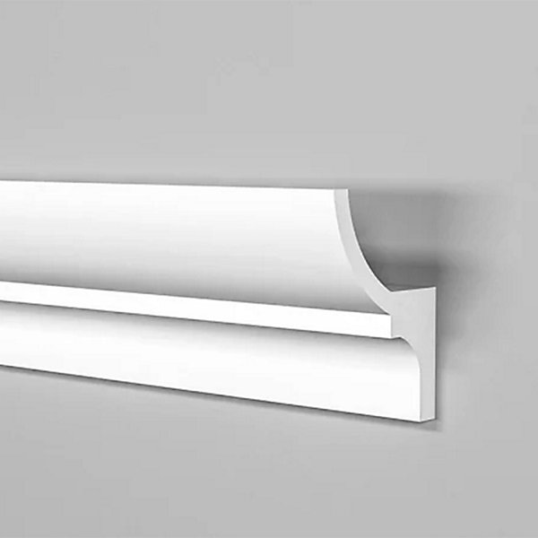 Cadre de plafond 100 ml avec prédisposition LED 40 x 70 x 2000 mm en polymères - polystructuré
