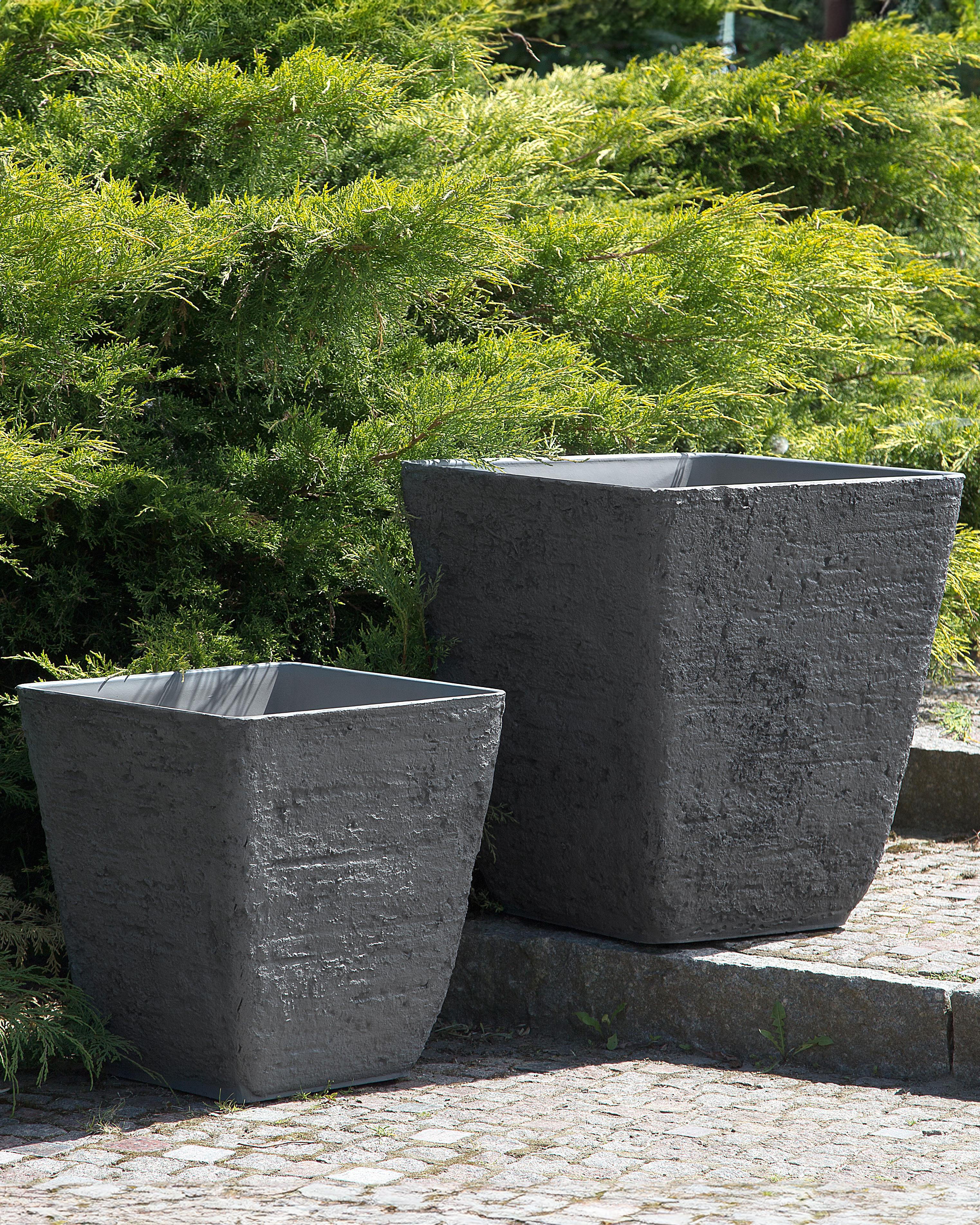 Plant Pot DELOS 39 cm Grey