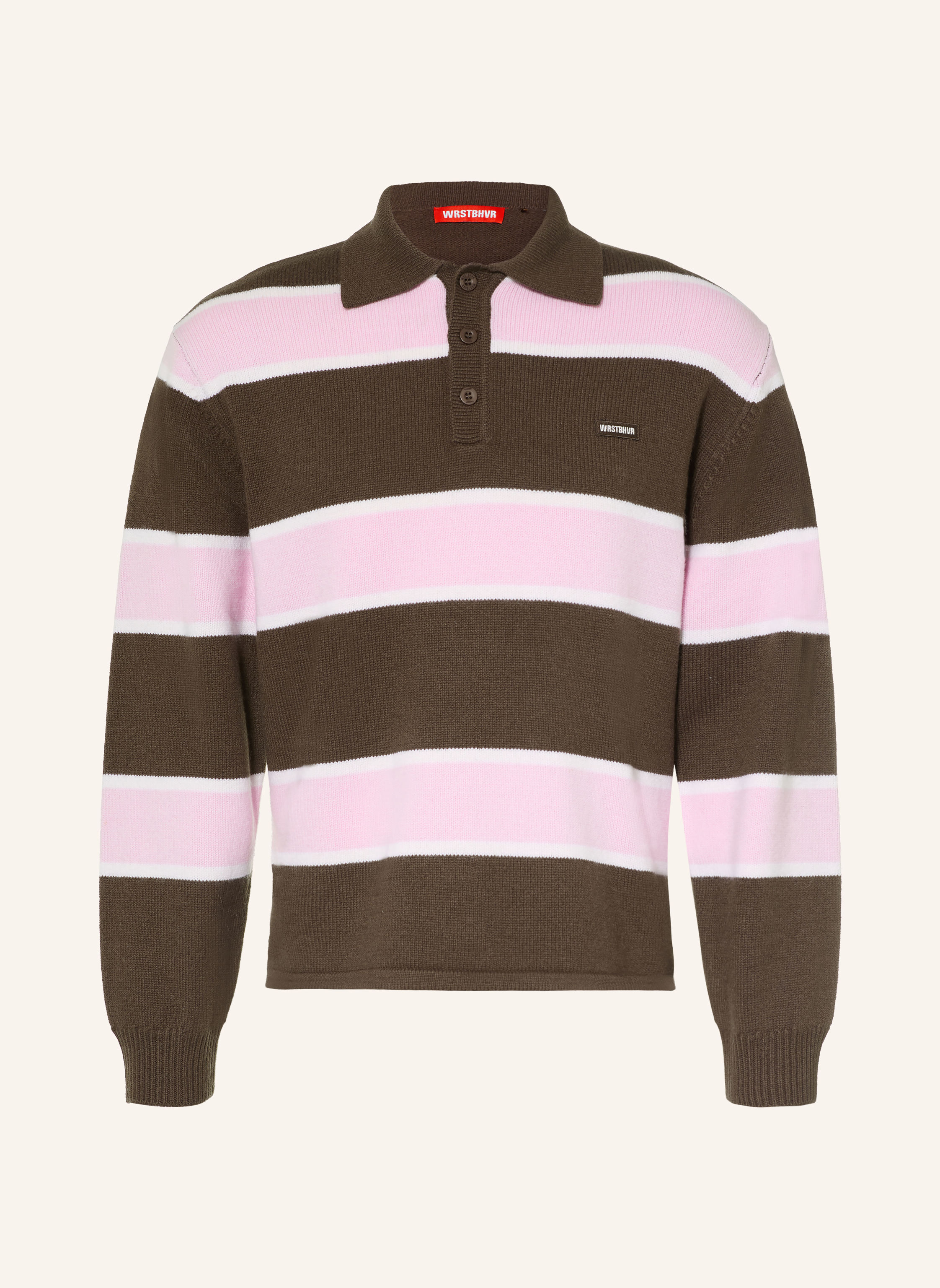 WRSTBHVR Strick-Poloshirt STEV aus Merinowolle