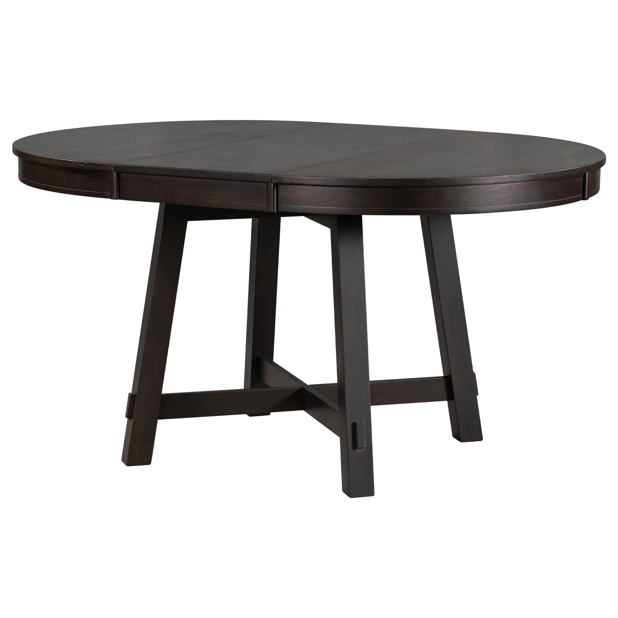 Round Extendable Dining Table With 16 Leaf Kitchen Table End Table Coffee Working Desk Solid Wood Dining Room Table