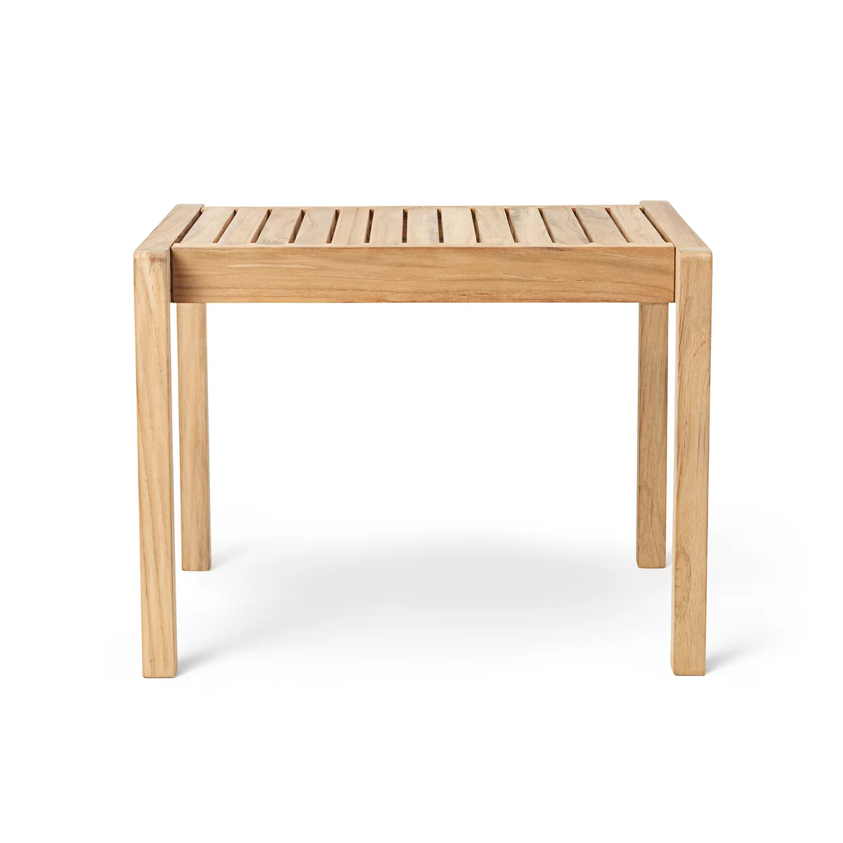 Carl Hansen - AH911 Outdoor Beistelltisch, 59.5 x 48.5 cm, Teak unbehandelt
