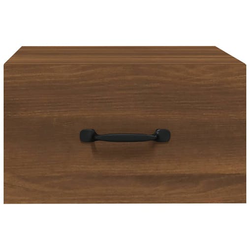 NNEVL Wall-mounted Bedside Cabinets 2 pcs Brown Oak 35x35x20 cm