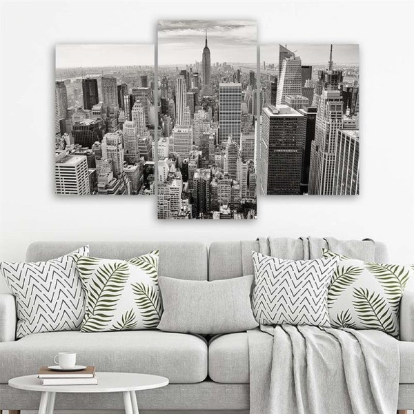 Feeby Obraz tryptyk na płótnie Widok na Manhattan 60x40