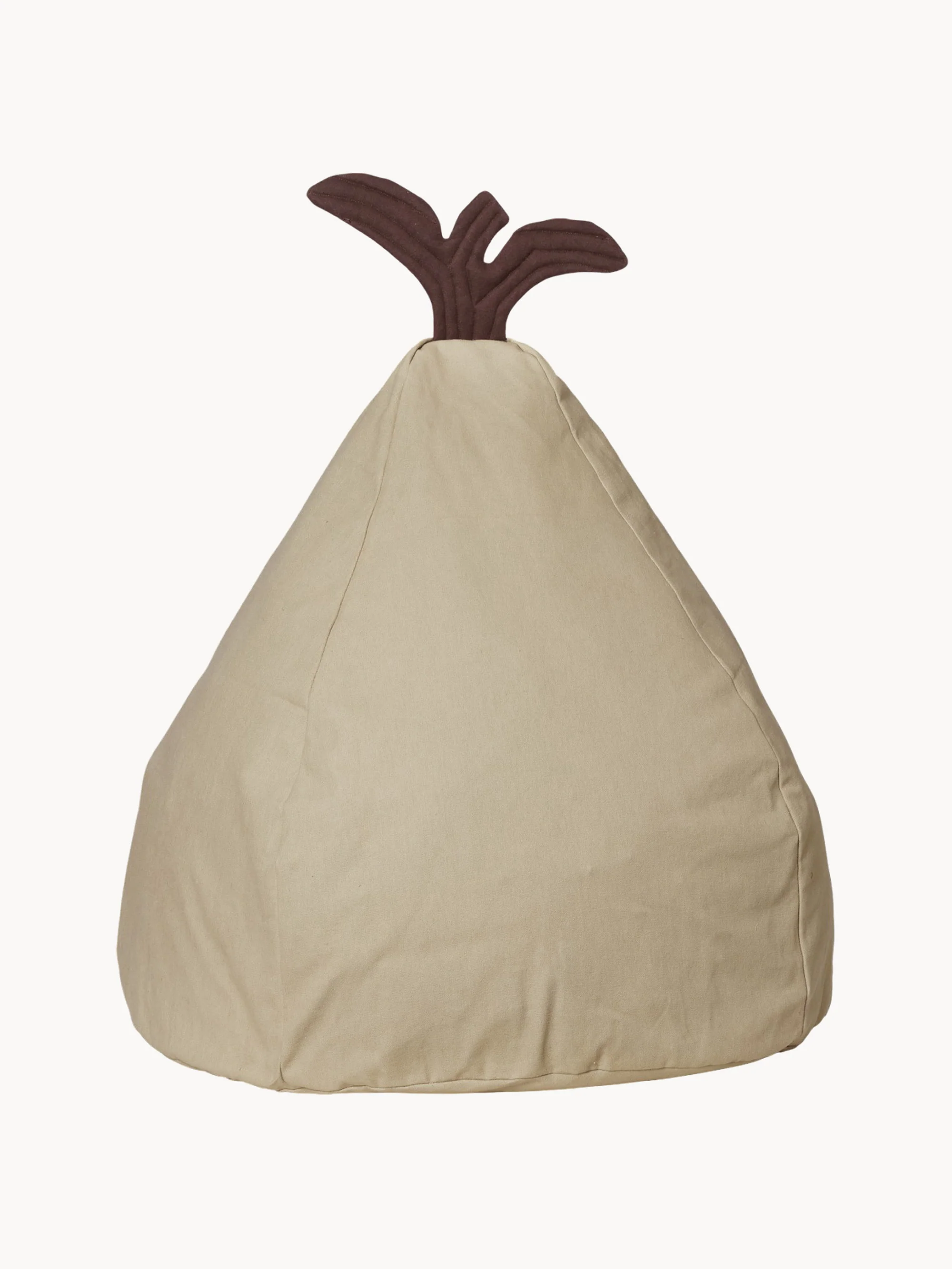 Sitzsack Pear Bean aus Bio-Baumwolle
