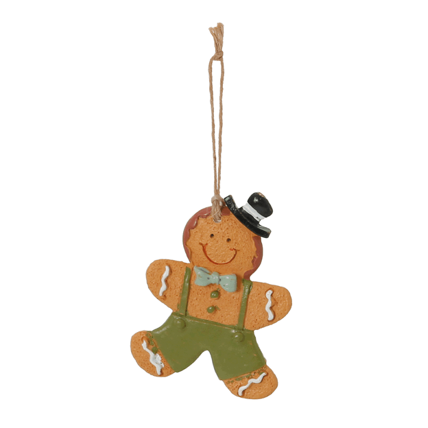 PINGENTE GINGERMAN 8 CM VILAREJO NOEL