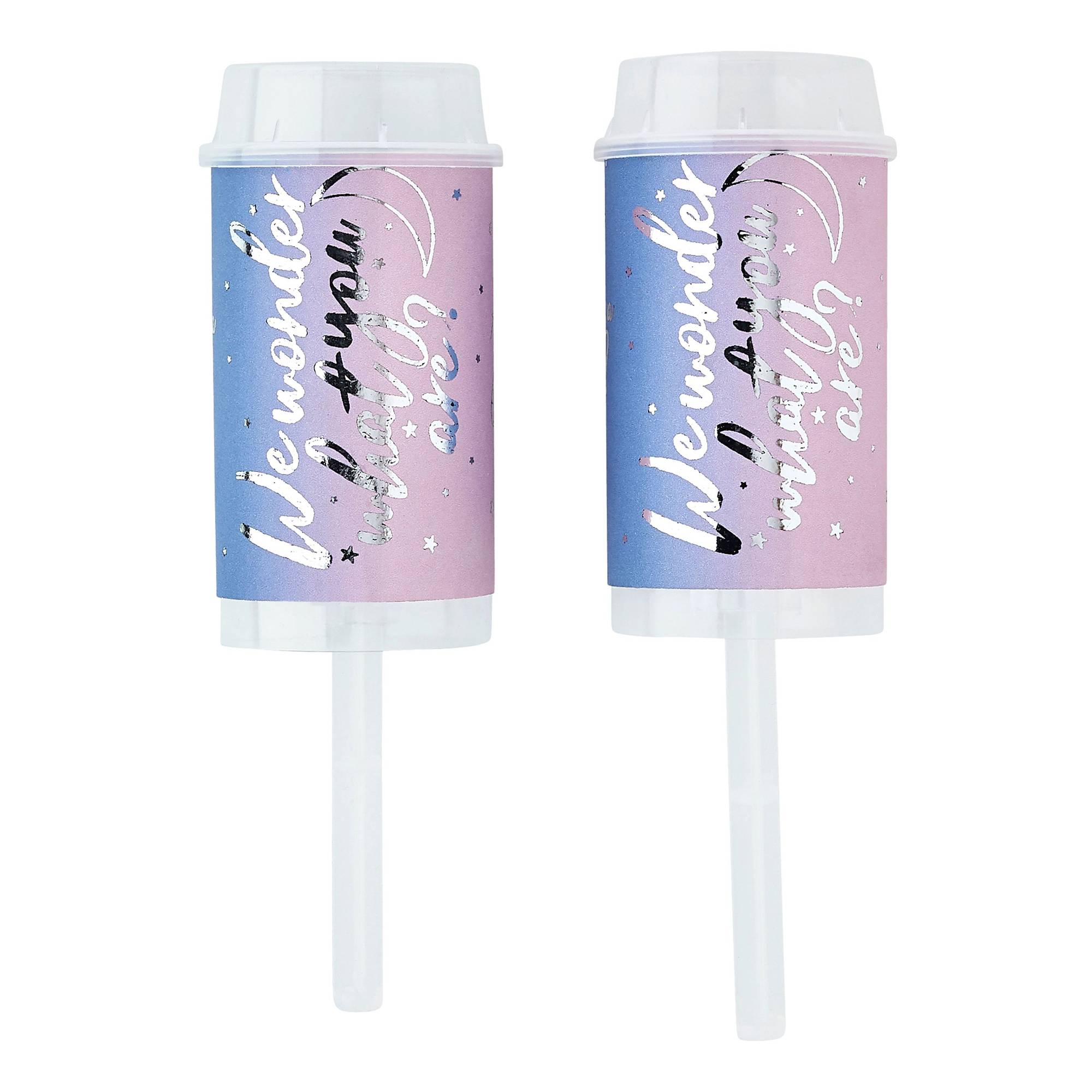 Pink and Blue Gender Reveal Push Pops 2 Pack